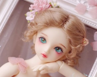 Mohair Doll Wig, Short Curly BJD Wig for SD/DD/Mdd/Msd/Minifee/Yosd