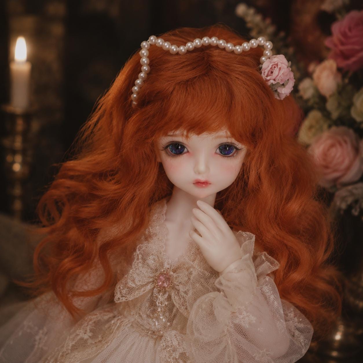 Mohair BJD Doll Wig: White, Brown, & Colorful, 1/3 to 1/12 Scale