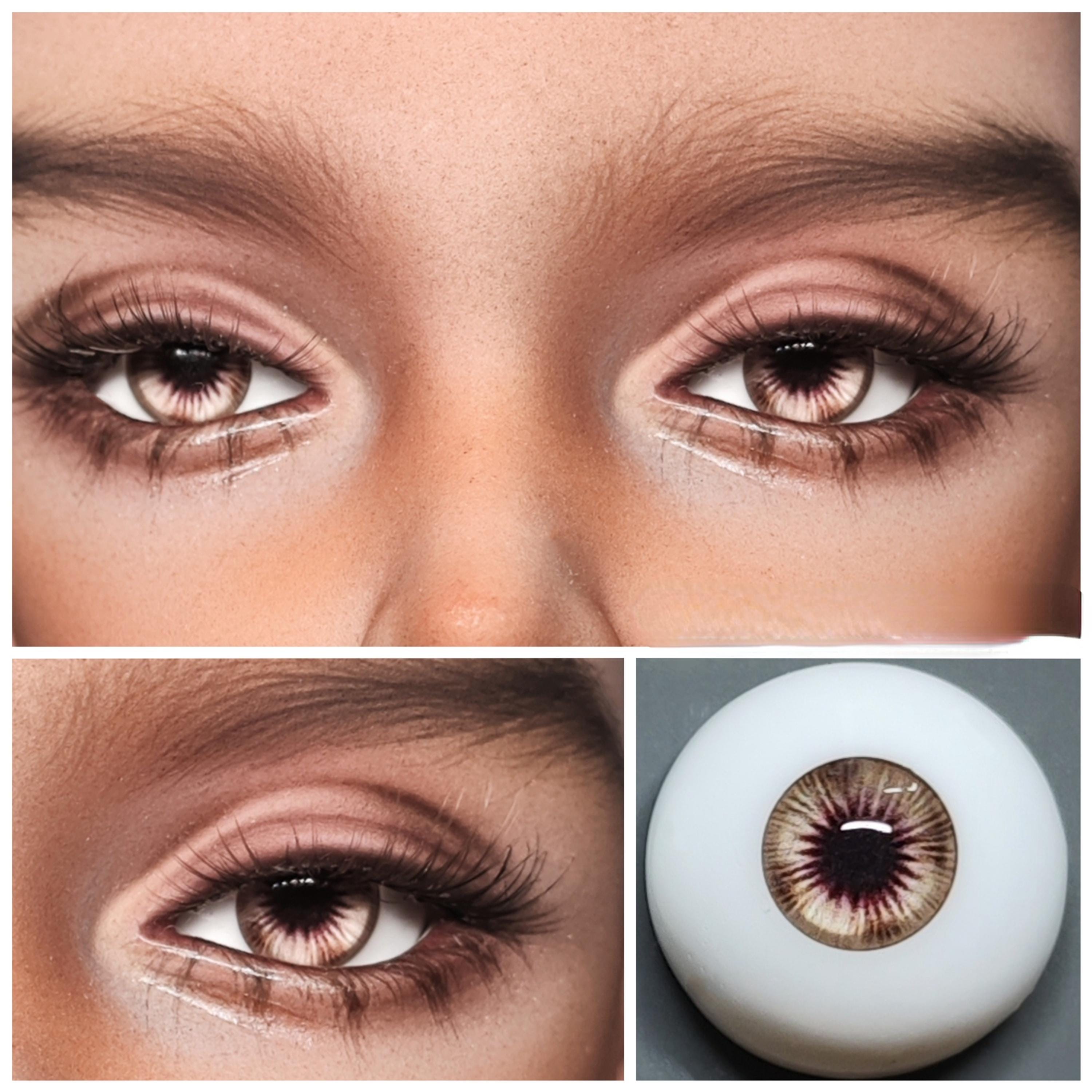 BJD Resin Doll Eyes: 5 Color Realistic Safety Eyes for Dolls (12mm