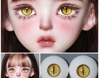 リアルな樹脂製ドールアイ、小さな虹彩のBJDアイ（12 mm-18 mm
