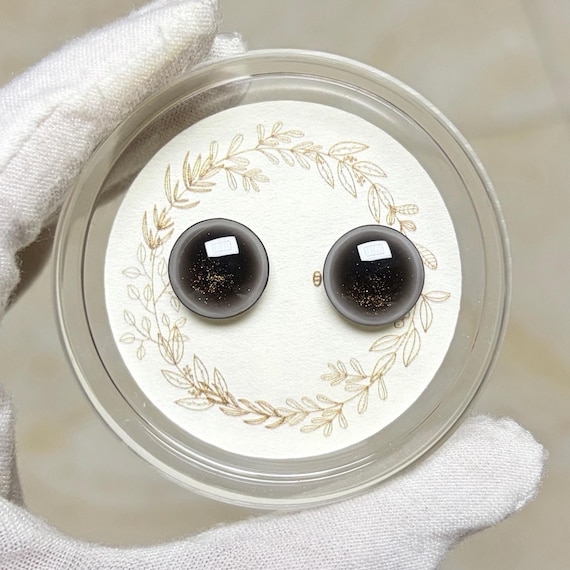 Black Crystal Blythe Eye Chips with Swarovski Crystal