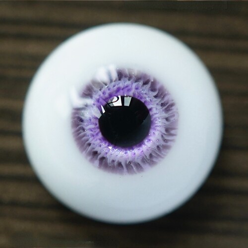 Purple Resin Doll Eyes, Small Iris, BJD Toy Accessories (12-16mm)