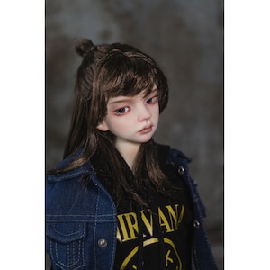 Super Soft Silk Bjd Wig Long Doll Hair,1/3 Bjd Wig for SD Dd MDD Doll Accessories,Fashion Doll Wig 8-9&#39;&#39;