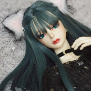 3 Color 1/3 1/4 1/6 BJD Wig Long Straight Hair For 8-9&quot; 7-8&quot; 6-7&quot;MSD SD Yosd Smart Doll Kurhn Doll Wig Accessories