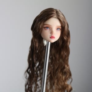 9-10cm/ 3.5-4&quot;  Popovy Sister Long Hard Cap Mohair wig for Bjd Doll, Doll Hair Bjd Accessories,Popovy Sister wig,Popovy Sister Hair