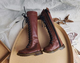 Leather Doll Boots for 1/3 SD BJD, 1/4 MSD Minifee Dolls