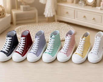 BJD Smart Doll Shoes, Canvas High Tops 1/3 1/4 1/6 shoes, SD13 MSD SD17 ID72 Size
