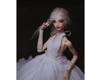 Custom White Doll Clothes: BJD, Blythe, Kurhn, 1/3, 1/4, 1/6 Scale