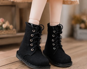 Black Fashion BJD Doll Boots, 1/6 1/4 1/3 Scale