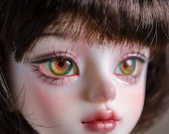 Ojos de resina hechos a mano para muñecas BJD, iris pequeño (10 mm-18 mm)