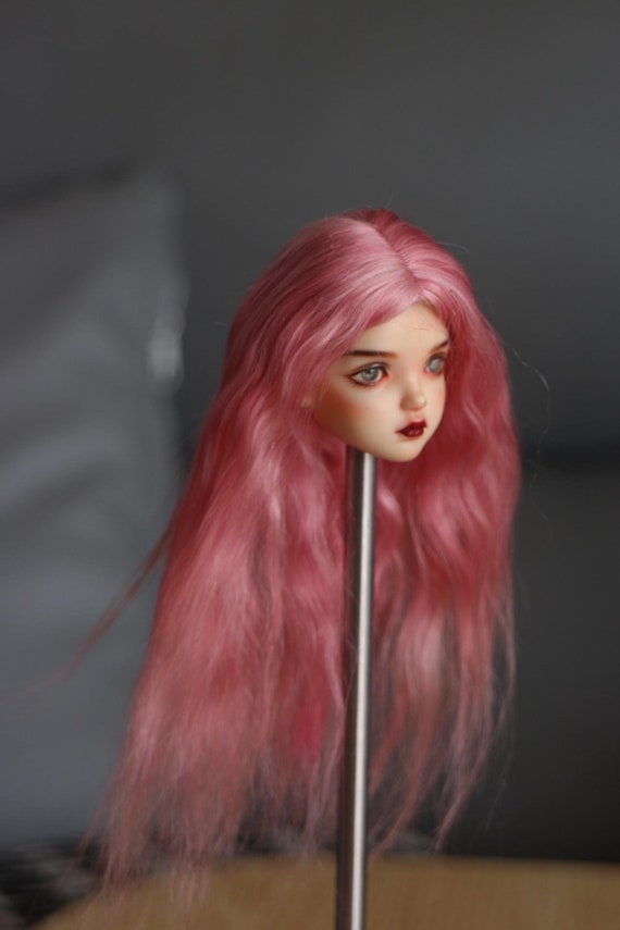 Capelli In Mohair Per Bambole Reborn - Marrone Scuro/Oro, 6 Pollici, Per Creazione Parrucche Fai Da Te