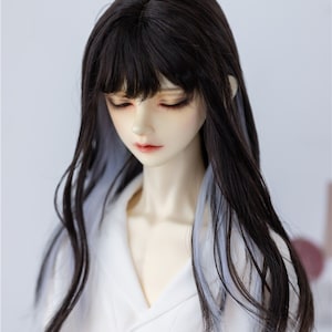 6 Color BJD Wig 1/3 1/4 1/6 Fashion Long Wig Wavy Doll Hair For Yosd Msd SD Doll Wig ,Soft Milk Wire Doll Hair for Dolls Accessories