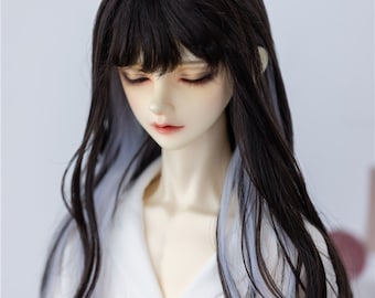Long Wavy BJD Doll Wig, Milk Wire Hair, Yosd Msd SD Doll Accessories