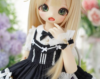 1/3 1/4 1/6BJD Doll Wig, Pink /Gold/Brown/Black Colors