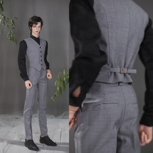 Fashion Customized Bjd Suits Waistcoat +Shirt+Pants Doll Clothes for 1/3 Boy Uncle like sd17 ID75 ballerino iplehouse Doll accessories