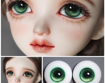 Ojos de resina realistas para muñecas BJD, ojos de seguridad (8 mm-18 mm)