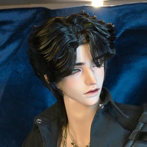 3 Color 7-8" 8-9'' Bjd Doll styled Wigs 1/3 1/4 Bjd Wig for SD/DD/Smart Doll or Bjd Uncle Accessories,Fashion Wig for Girl Boy Art Doll