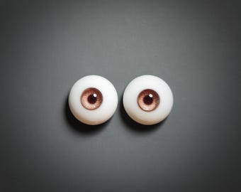 Ojos de resina realistas para muñecas BJD, ojos de seguridad (8 mm-18 mm)