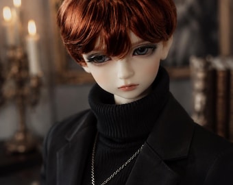 BJD Doll Wig, Short Curly Hair, SD Doll, 17-25cm