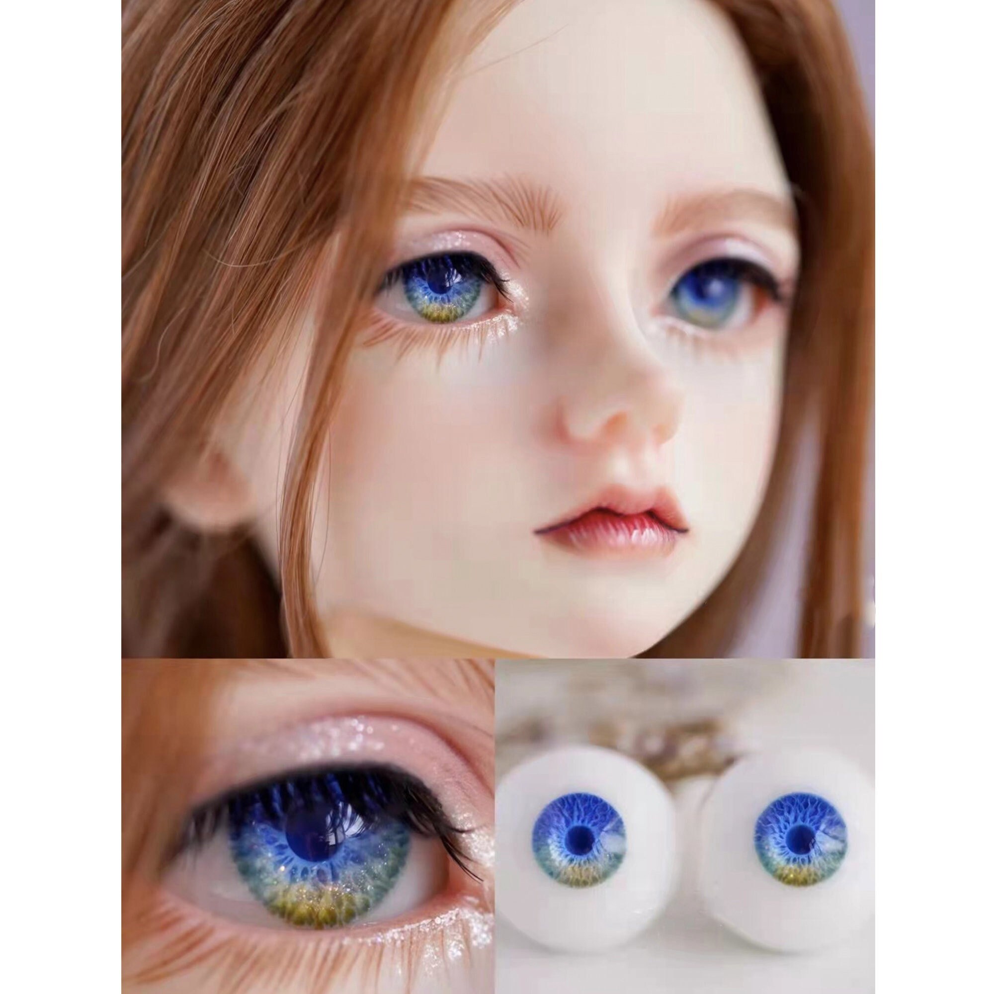 Realistic Bjd Doll Eyesresin Safety Eyes 10mm 12mm 14mm 16mm 