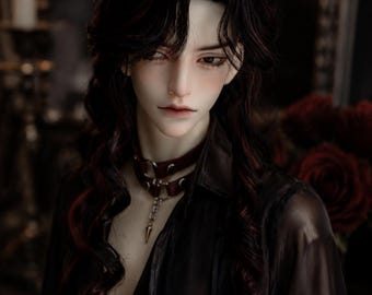 Long BJD Doll Wig, 1/3 Scale (8-9'')