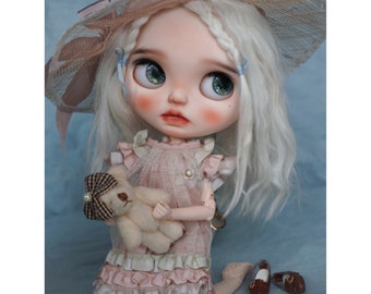 Kawaii Pink Doll Dress Skirt for Blythe or 1/6 BJD Doll Accessories,Fashion Doll Clothes Blythe Outfit clothes
