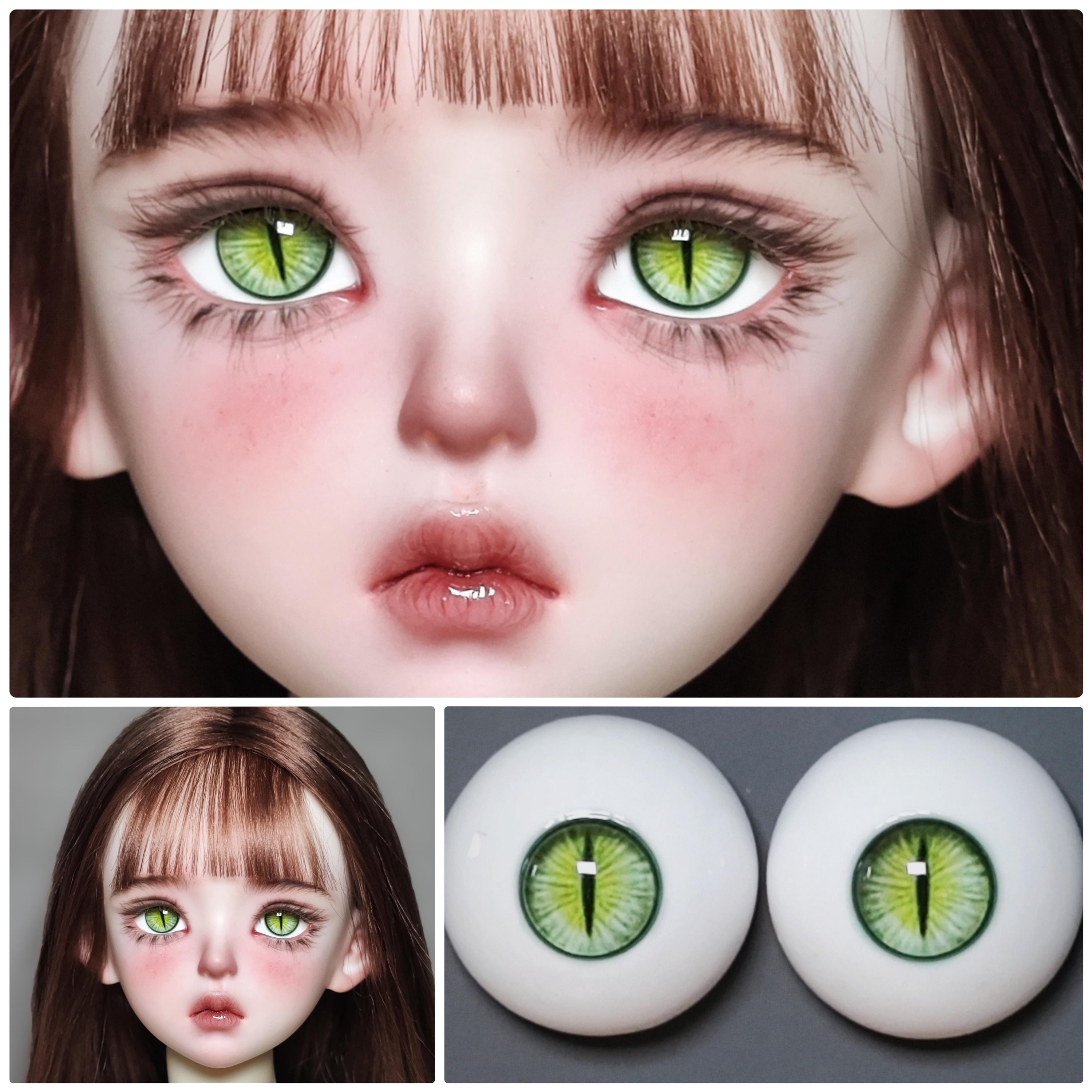 リアルな樹脂製ドールアイ、小さな虹彩のBJDアイ（12 mm-18 mm