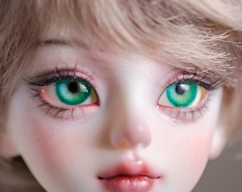 Ojos de resina hechos a mano para muñecas BJD, iris pequeño (10 mm-18 mm)