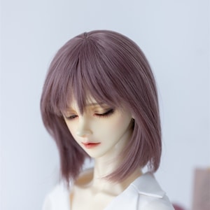 3 Color 6-7&quot; 7-8&#39;&#39; 8-9&quot; BJD Doll Wig for 1/4 1/3 1/6 MSD Minifee Yosd  Sd Soom Doll Accessories,Blue Gold Short Wig for Male Boy Girl Doll