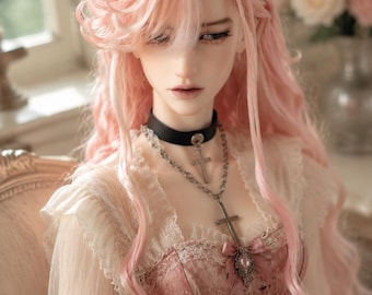 BJD Doll Wig, 1/3 1/4 Size, Fashion Art Doll Accessory (8-9'')