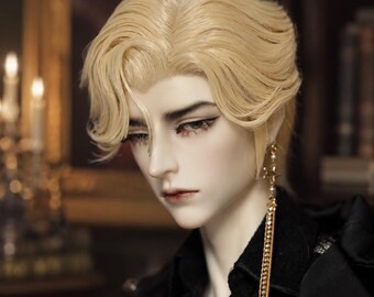 BJD Doll Wig, Styled Fashion Wig, 1/3 Scale (8-9 inch)