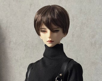 Peluca de muñeca BJD de pelo corto, suave y sedoso, escala 1/3, 1/4 y 1/6