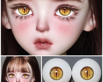 リアルな樹脂製ドールアイ、小さな虹彩のBJDアイ（12 mm-18 mm