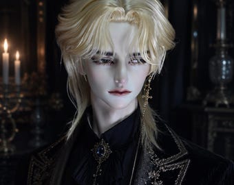 BJD Doll Wig, Fashion Style, 1/3 or 1/4 Size