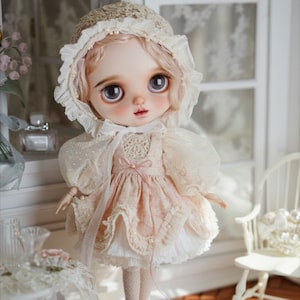 Kawaii Blythe Doll Dress Doll Skirt Bjd Dress,Bjd Clothes Blythe Doll Outfit Accessories,Doll Clothes Blythe Dress Outift