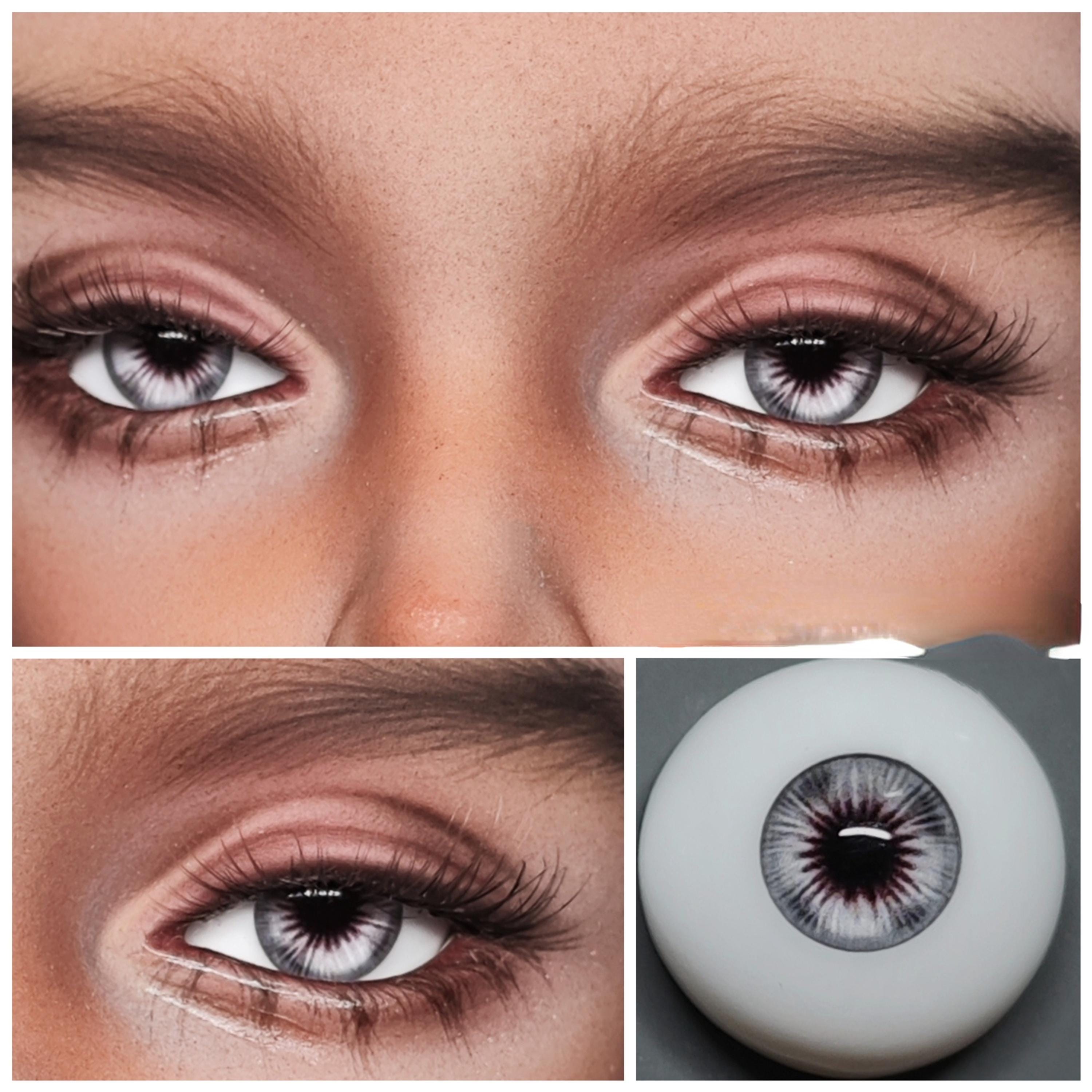 BJD Resin Doll Eyes: 5 Color Realistic Safety Eyes for Dolls (12mm