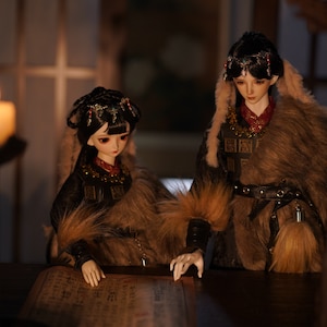 Custom &quot;wolf boy&quot; Romantic Exotic Doll Clothes 1/6 1/4 1/3 BJD Clothes for Blythe/Msd/Smart Doll/DD/SD/Loongsoul68/ID72,Doll Clothes Outfit