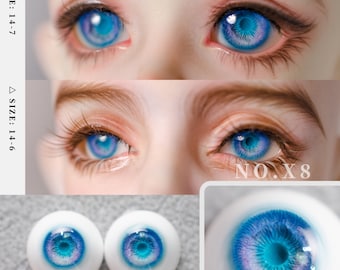 Realistic Resin BJD Doll Eyes, 10-18mm Safety Eyes