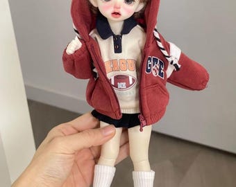 Red Sporty BJD Outfit for 1/6 YoSD Doll / BJD Clothing