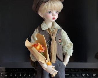 Vintage Academia Outfit for 1/5 1/4 BJD Doll