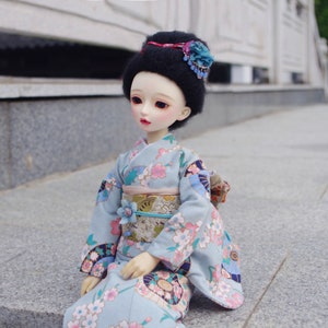 Customized Bjd Japanese kimono,Doll Clothes Outfit for All Size 1/6 1/4 1/3 SD17 Sdgr Toy Accessories