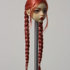 3 Color 9-11cm/ 3.5-4&quot;  Popovy Sister Long Hard Cap Long Wavy Mohair wig for Bjd Doll, Doll Hair Bjd Accessories,Popovy Sister wig