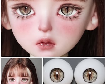 リアルな樹脂製ドールアイ、小さな虹彩のBJDアイ（12 mm-18 mm