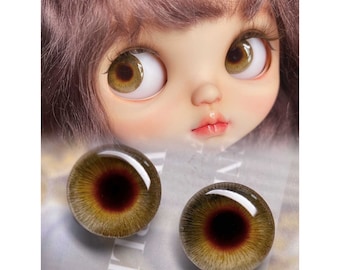 ブライス用ブルーアイ 14mm。ブライス用アイチップ。コレクションアミ