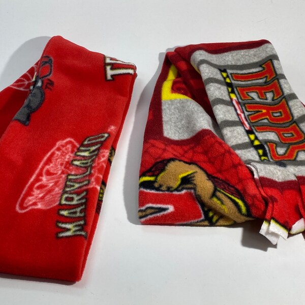 University Of Maryland Terrapins Print Fleece Fabric By The Yard – Officially Licensed, 60" Wide