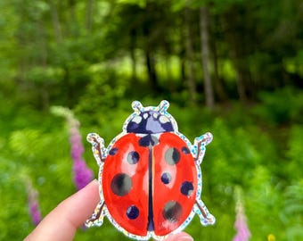 Ladybug Glitter Sticker, Last of the Bugs, Great Divide Inspired