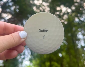 Golfer White Golfball Sticker for Water Bottles, Cars and Laptop, Outdoor Durable Stickers