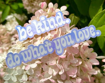 Lavender Tie Dye Sticker Pack: Be Kind, Do What You Love - Vinyl Decals
