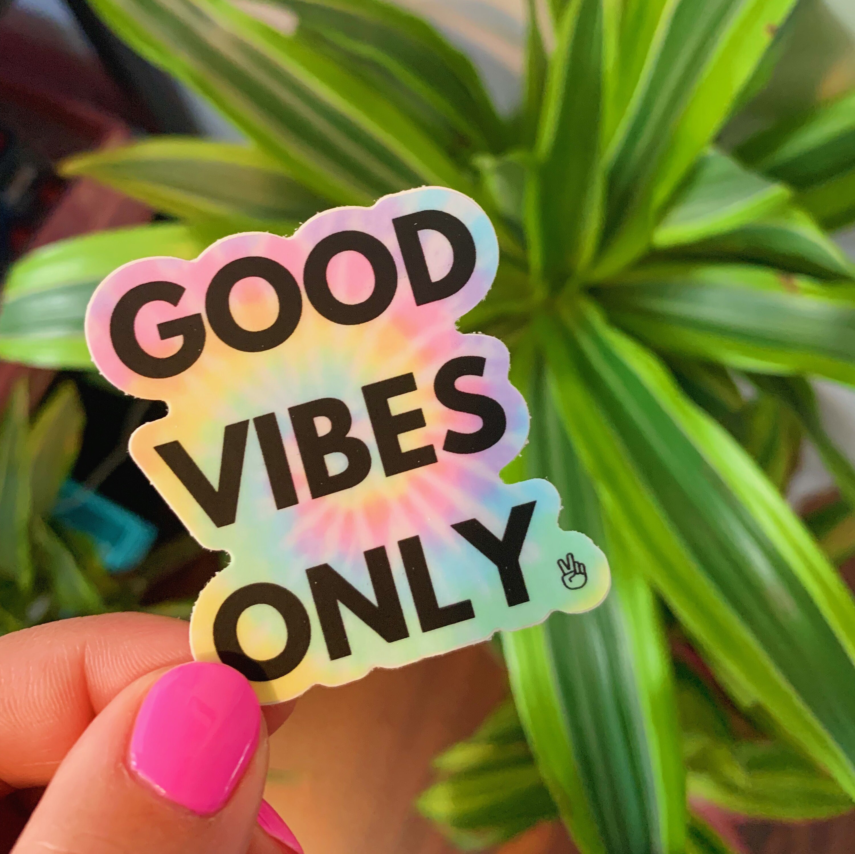 Paper Stickers, Labels & Tags Paper & Party Supplies Tie dye good vibes