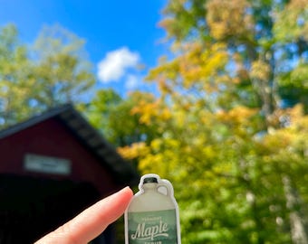 MINI Vermont Maple Syrup Jug Sticker, VT Love